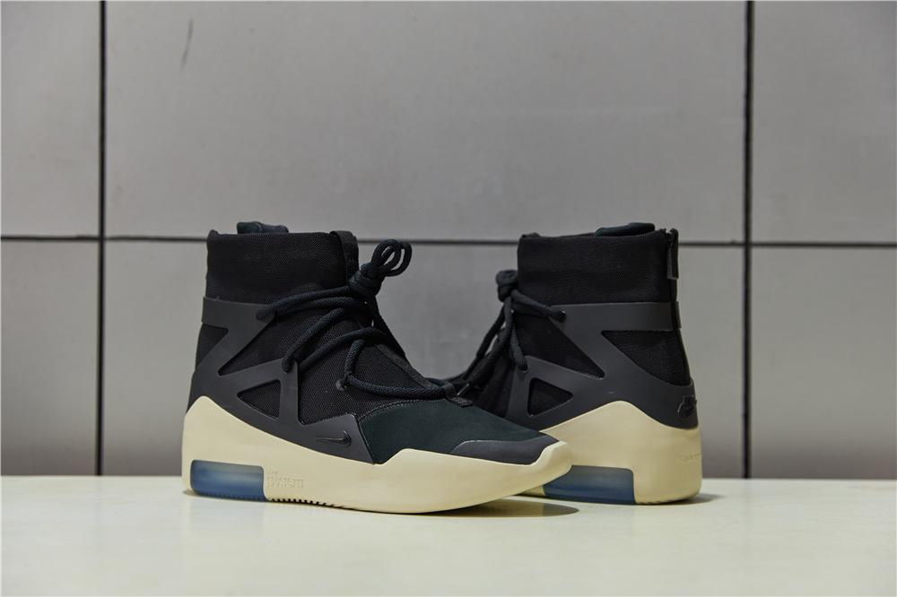 EXCLUSIVE RETAIL PK GOD NIKE AIR FEAR OF GOD 1 LIGHT BLACK/BLACK AAR4237-001 READY TO SHIP